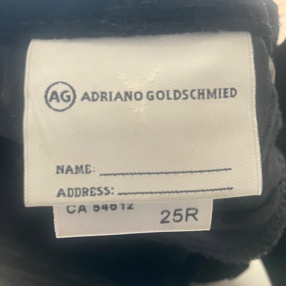 AG black velour skinny trouser pant - Picture 2 of 13